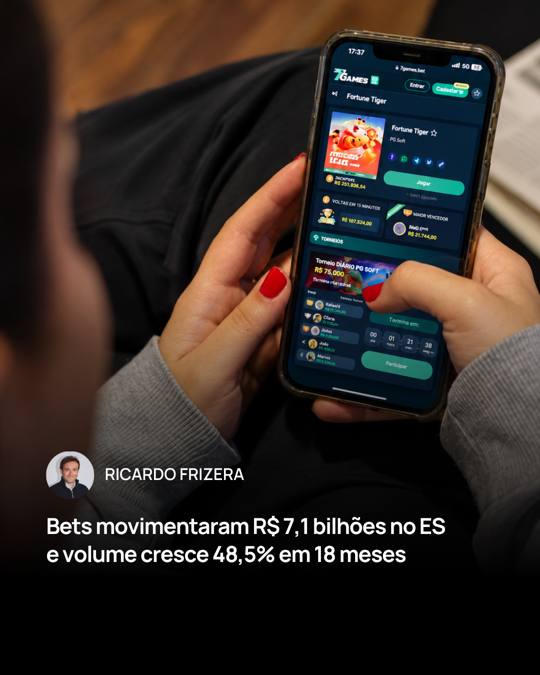 Bets movimentaram R$ 7,1 bilhões no ES e volume cresce 48,5% em 18 meses